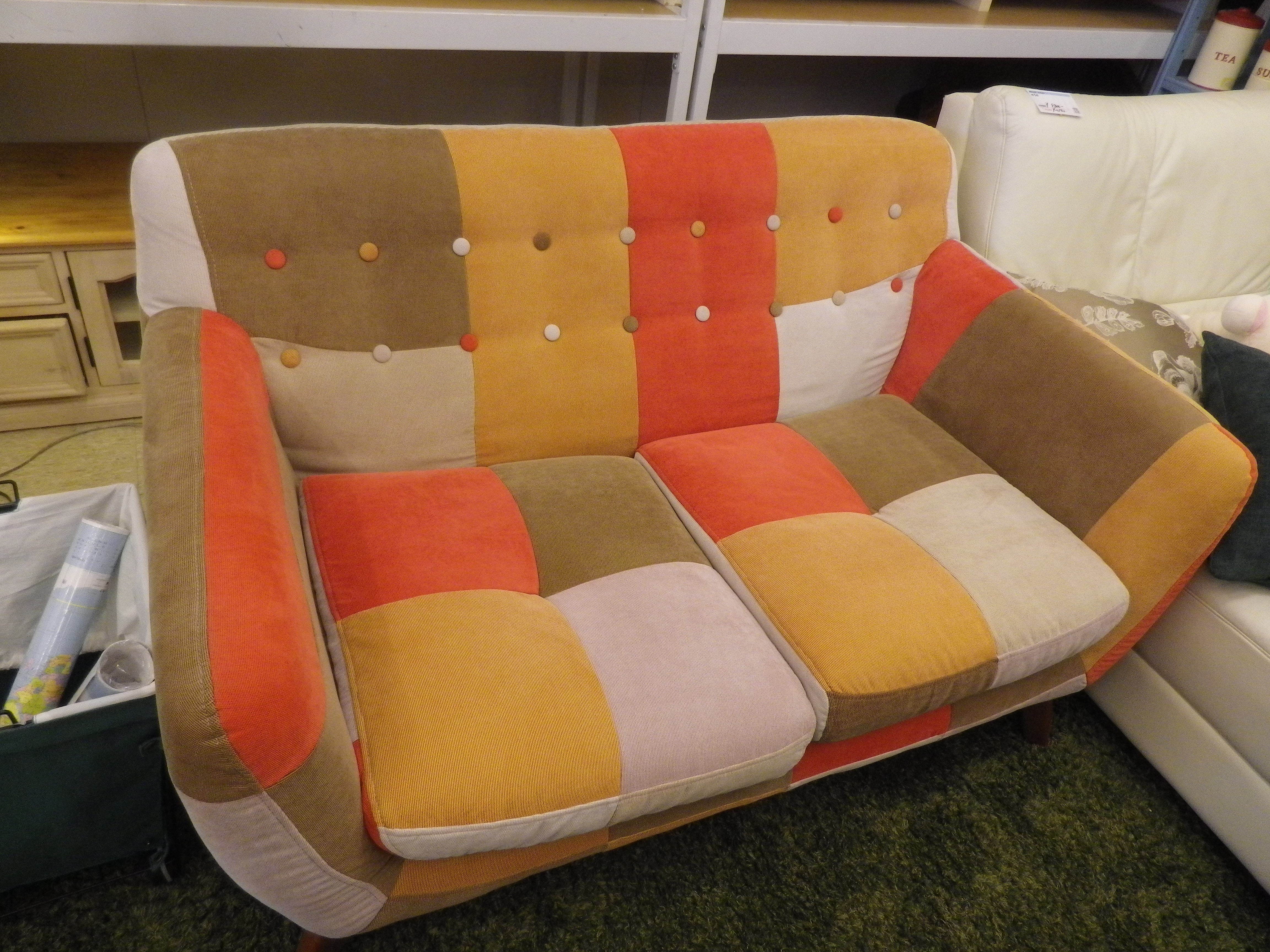 カラフルなソファ 2人掛け 引き取り限定 名古屋市北区引き取り限定※2
