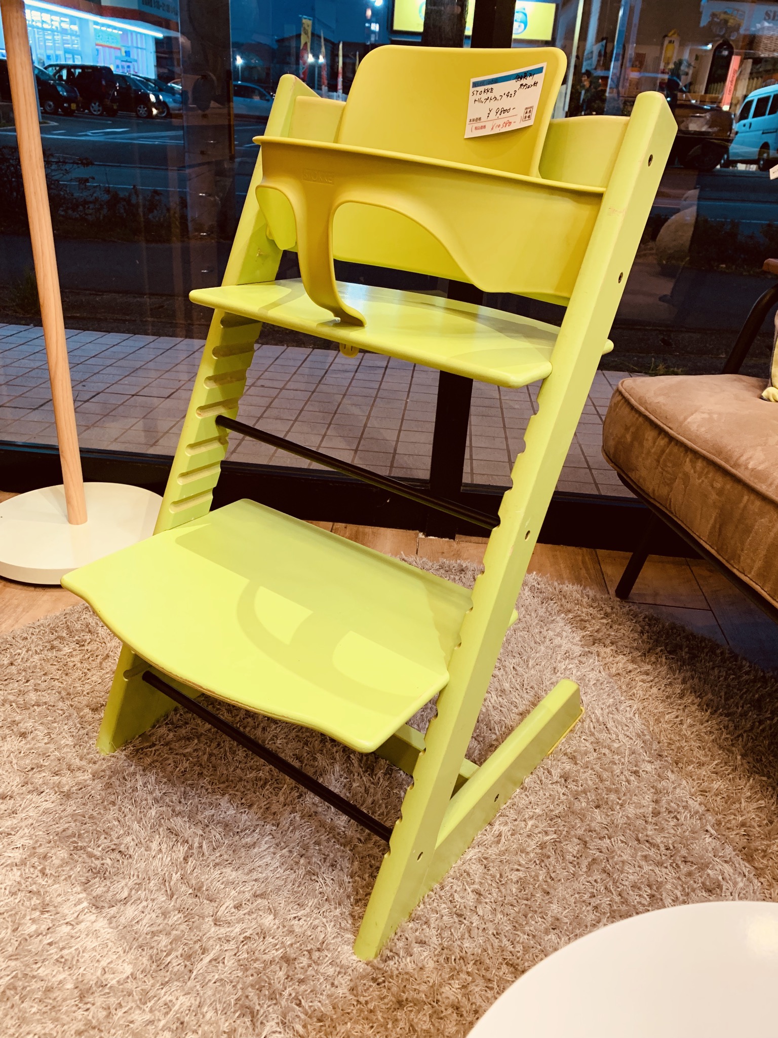 椅子・チェアSTOKKE/ストッケ トリップトラップ 人気のライムグリーン