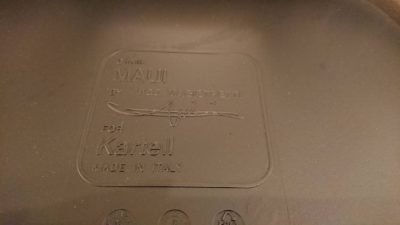 kartell　mauichair　カルテル　マウイ　2人掛け　ガラステーブル