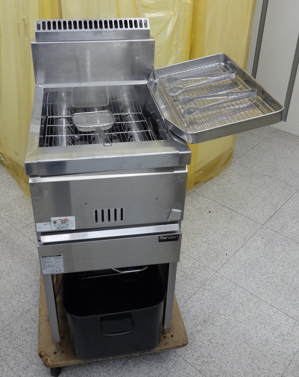 1周年記念イベントが みち商店ショップMGF-C13K 都市ガス LPガス プロパンガス マルゼン 業務用 ガスフライヤー 1槽式 幅330×奥行600 ×高さ800 新品 別料金にて 設置 入替 回収 処分 廃棄