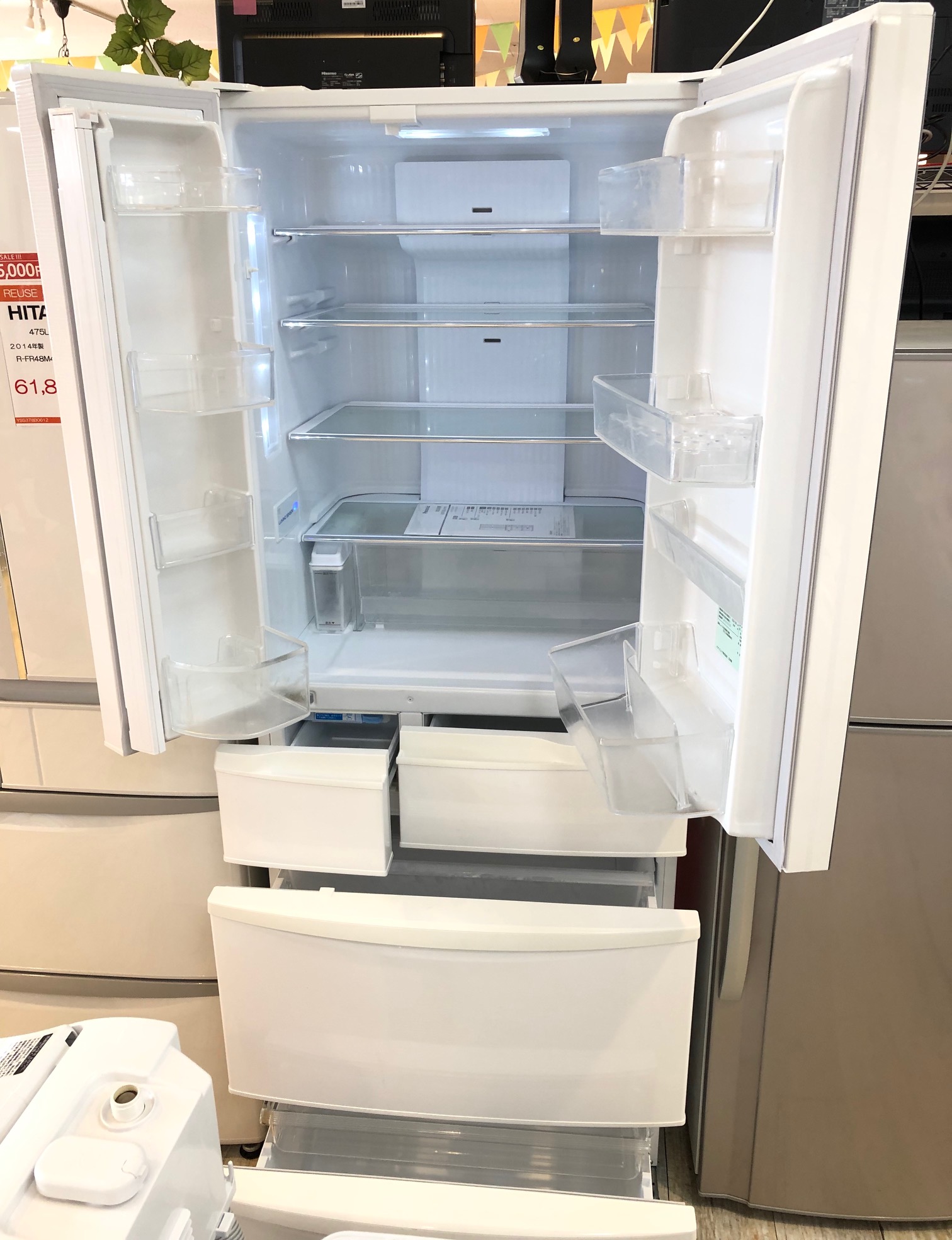 Panasonic 2016年製 451L ノンフロン冷凍冷蔵庫（NR-FV45S1） 買い取りしました。 | 愛知と岐阜のリサイクルショップ
