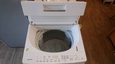 toshiba　トーシバ　8㎏　全自動洗濯機　大きめ　大容量　おしゃれ　シンプル