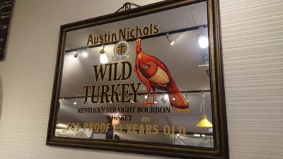 Austin Nichols　オースティン　ニコルズ　WILD TURKEY　ワイルドターキー　バーボン　ウィスキー　パブミラー　壁掛けミラー　鏡　アメリカ