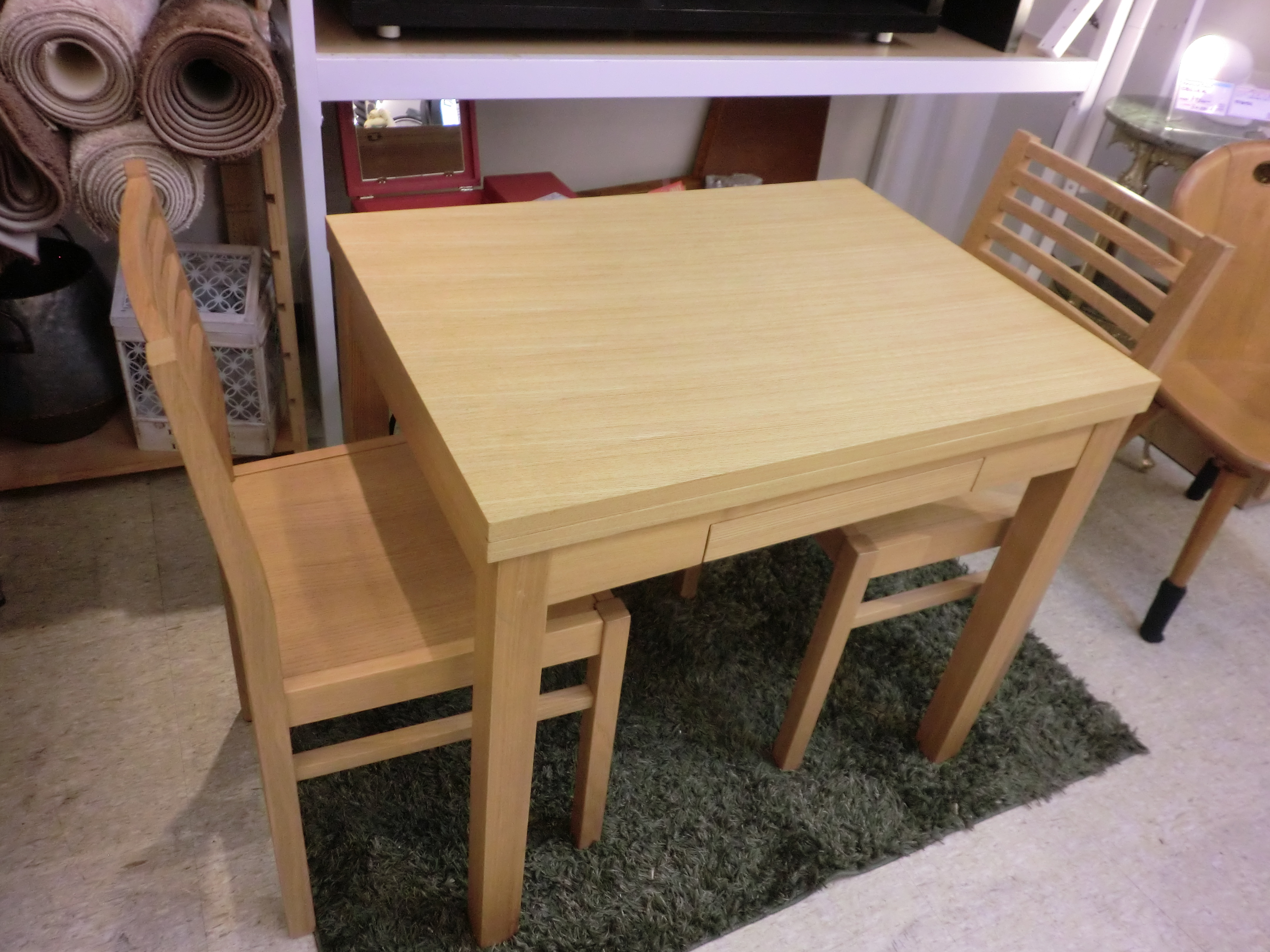 木製 ADAL アダル 伸長式 ダイニングテーブル3点セット 買取しました