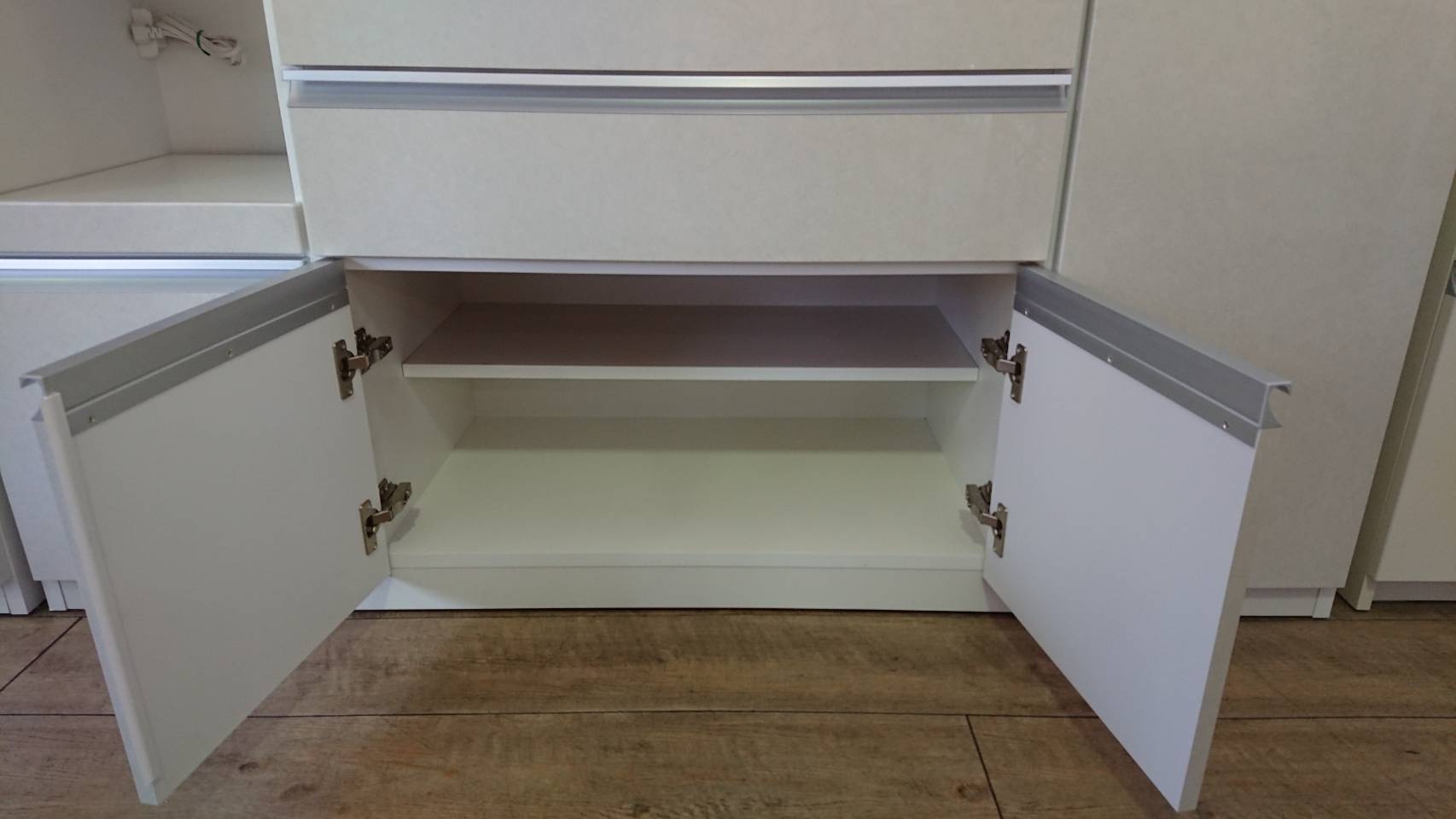 ☆松田家具 レンジボード 食器棚 日本製 幅156cm キッチンボード 買取 