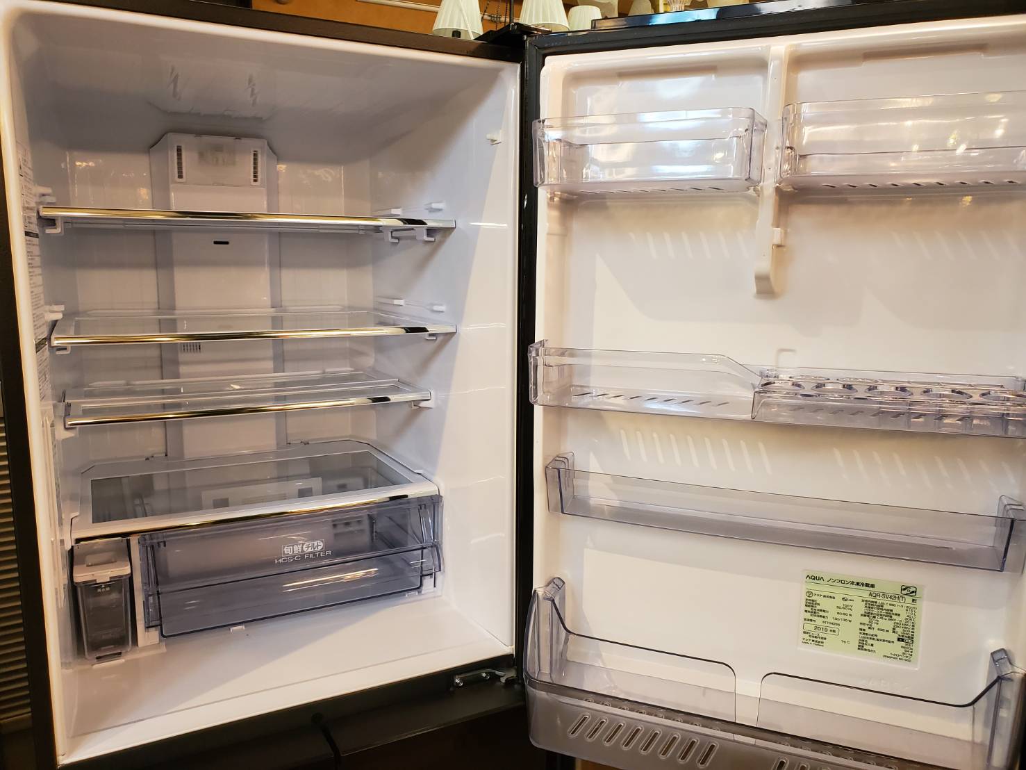 ☆AQUA アクア 415L 5ドア冷蔵庫 2019年製 ファミリータイプ 大型 冷蔵冷凍庫 買取しました☆ | 愛知と岐阜のリサイクル