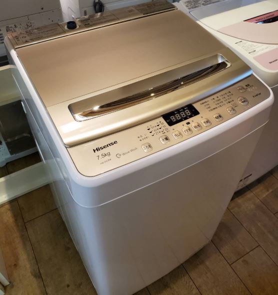 ☆Hisense ハイセンス 7.5㎏ 洗濯機 2018年製 高年式 縦型 全自動電気 