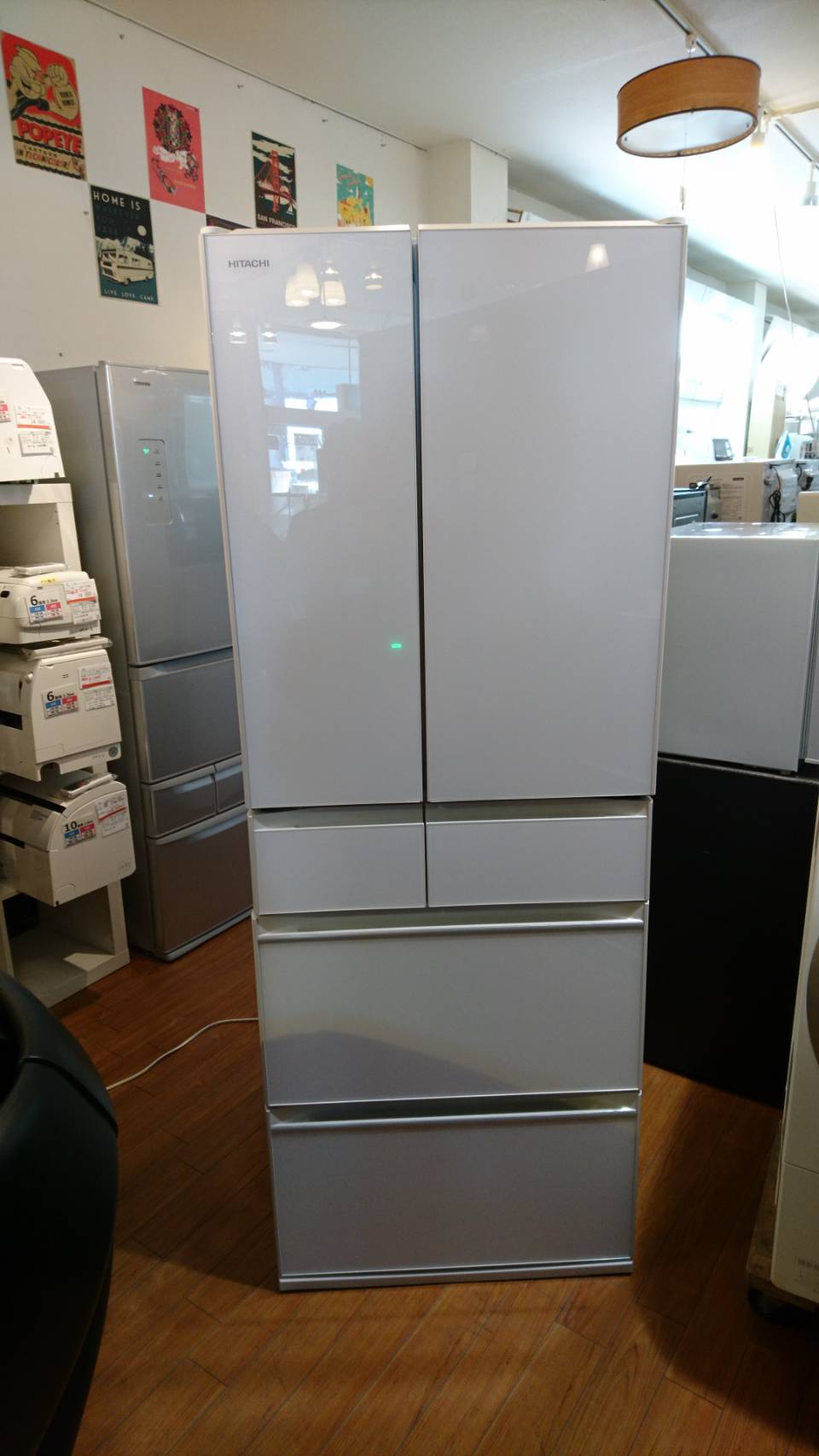 HITACHI 日立 冷蔵庫 6ドア 567リットル R-KW57K 2019年製 買取しま 