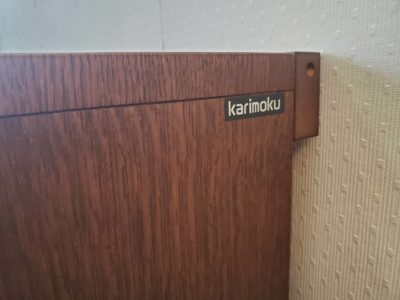 KARIMOKU　カリモク　リビングボード　リビング収納　低め　ダークブラウン