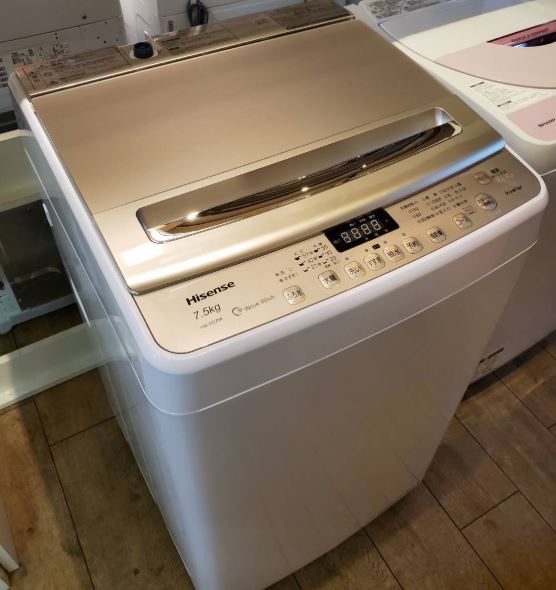 ☆Hisense ハイセンス 7.5㎏ 洗濯機 2018年製 高年式 縦型 全自動電気洗濯機 買取しました☆ | 愛知と岐阜のリサイクル