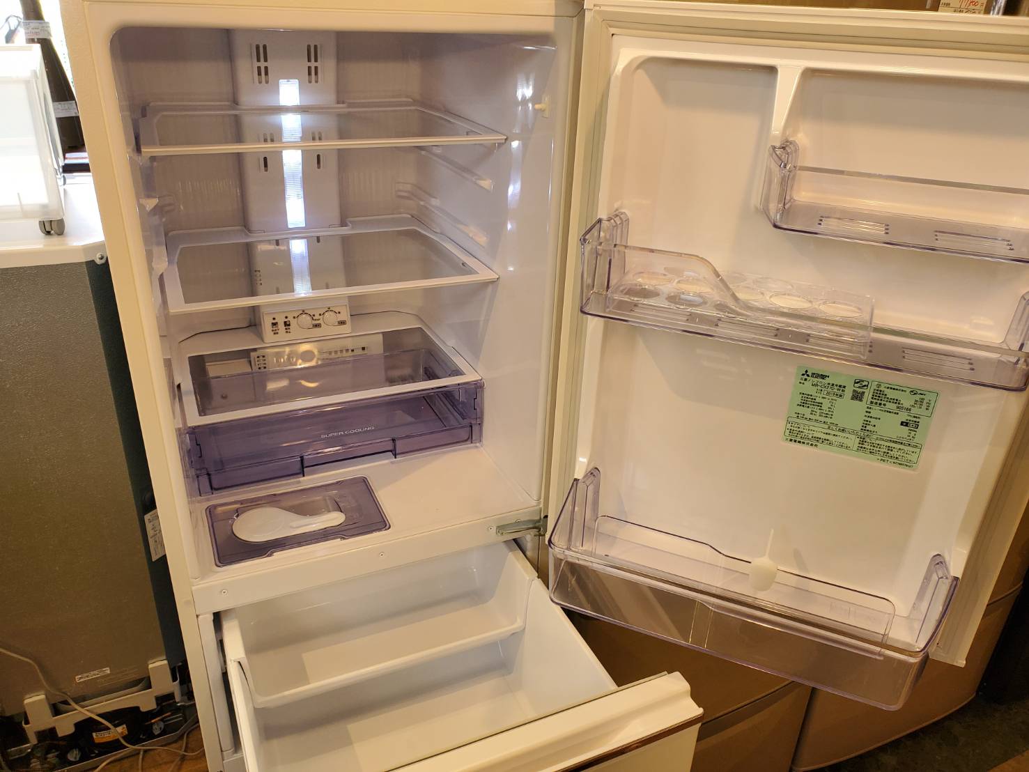 ☆MITSUBISHI 三菱 272L 3ドア冷蔵庫 2019年製 コンパクト 冷凍冷蔵庫 