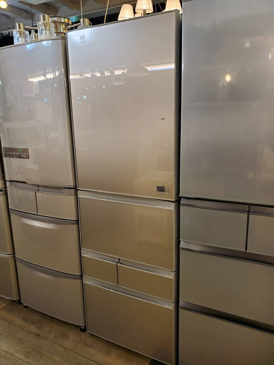 ☆TOSHIBA 東芝 410L 5ドア 冷蔵庫 2017年製 左開き 冷凍冷蔵庫 買取 