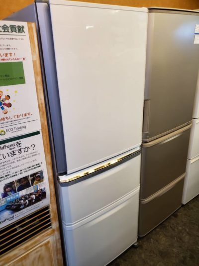 MITSUBISHI　三菱　335L　3ドア　冷蔵庫　2019年製　ホワイト