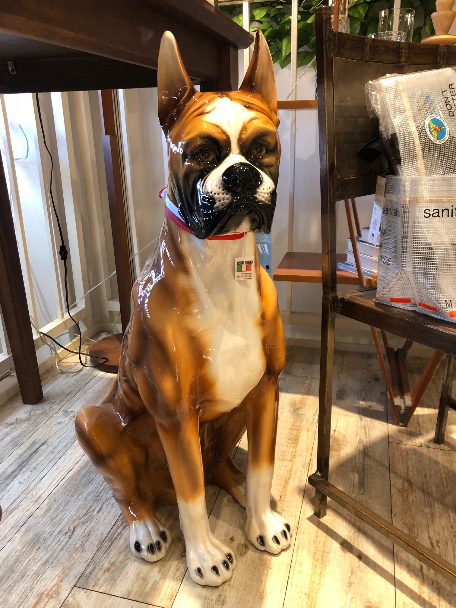 陶器製 犬の置物 特大 オブジェ 買取しました 愛知と岐阜のリサイクルショップ 再良市場