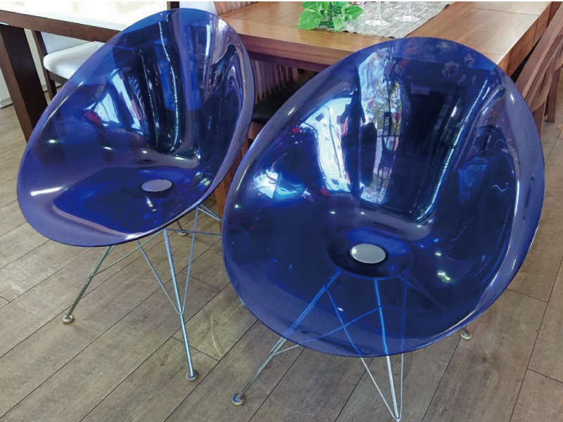 Kartell カルテル AMIAMI スモーク スツール チェア 中古品④