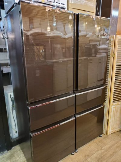 ☆MITSUBISHI 三菱 365L 3ドア冷蔵庫 2017年製 右開き 左開き 2台 グロッシーブラウン 冷凍冷蔵庫 買取しました☆