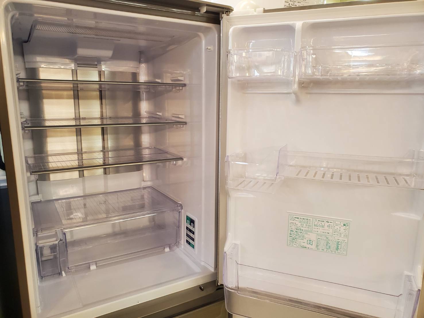 ☆SHARP シャープ 412L 5ドア 冷蔵庫 2018年製 大型 冷凍冷蔵庫 買取しました☆ | 愛知と岐阜のリサイクルショップ 再良市場