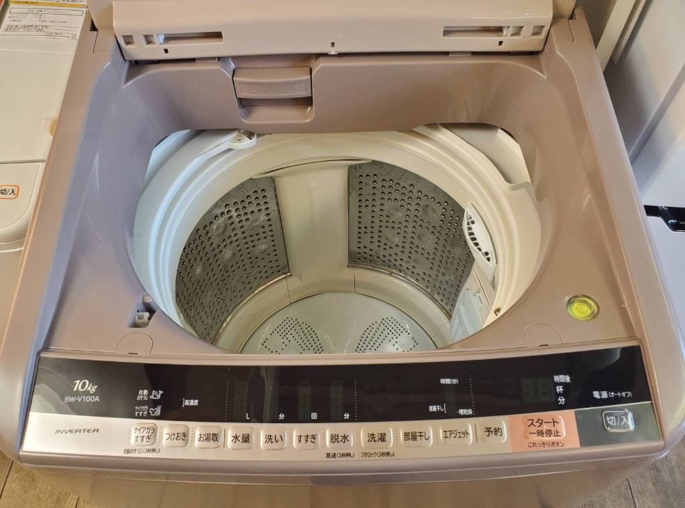 ☆HITACHI 日立 10㎏ 洗濯機 BEAT WASH ビートウォッシュ 2017年製 全 