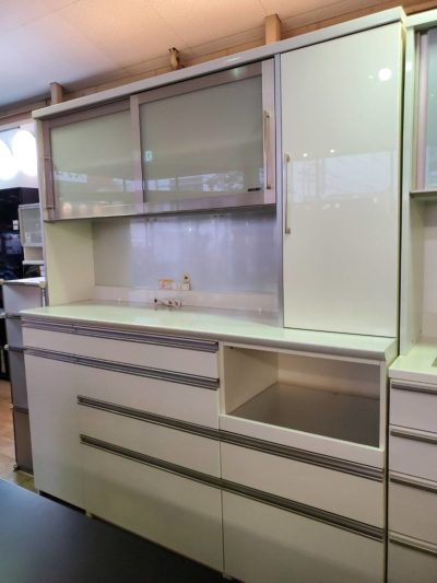 Pamouna　パモウナ　SUPERIOR　スーペリア　レンジボード　キッチンボード　食器棚　ホワイト　高級　最高級　キレイ　大きい　フードストッカー