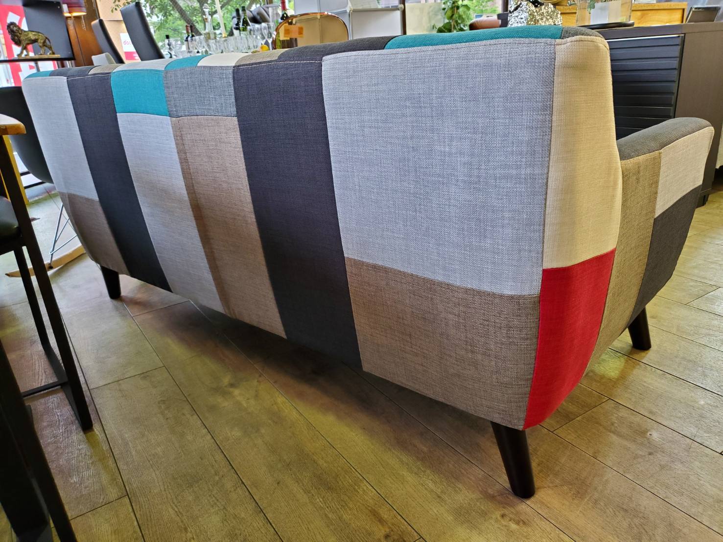 ☆新品 未使用品 MODERN DECO モダンデコ パッチワークソファ カラフル 