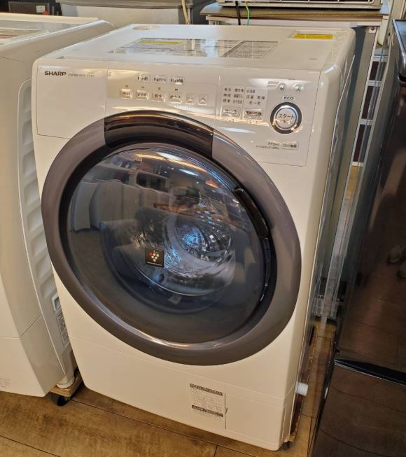 ☆SHARP シャープ 7/3.5㎏ ドラム式洗濯乾燥機 2019年製 プラズマ 