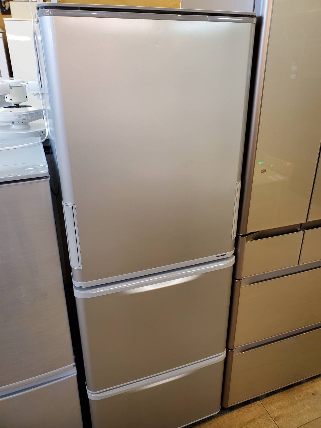 ☆SHARP シャープ 350L 3ドア冷蔵庫 2019年製 どっちもドア 冷凍冷蔵庫