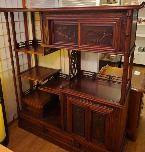 ☆茶箪笥 飾り棚 レトロ 和棚家具 サイドボード 茶棚 買取しました 
