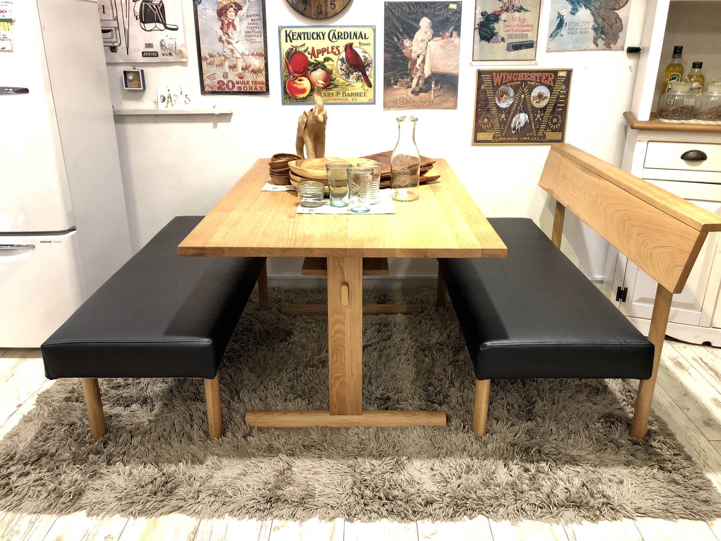 野田産業 昇降式テーブル 丸テーブル リビング 家具 インテリア - 家具