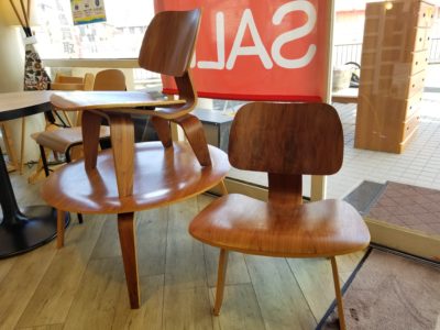 Eames / イームズ　プライウッドチェア LCW　ウッドレック　デザイナーズ家具　リプロダクト品