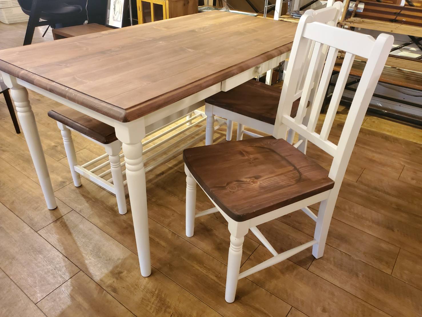 ☆関家具 mam マムシリーズ ダイニング4点セット Fennel フィンネル 