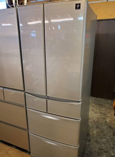 SHARP　シャープ　455L　6ドア　冷蔵庫　2019年製　高年式　プラズマクラスター　フレンチドア　観音開き　冷凍冷蔵庫