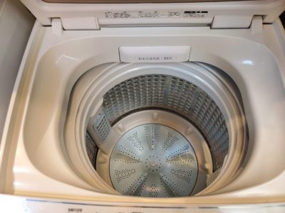 I659 ? ガラストップデザイン♪ AQUA 安かっ 洗濯機 （5.0㎏）⭐ 動作  