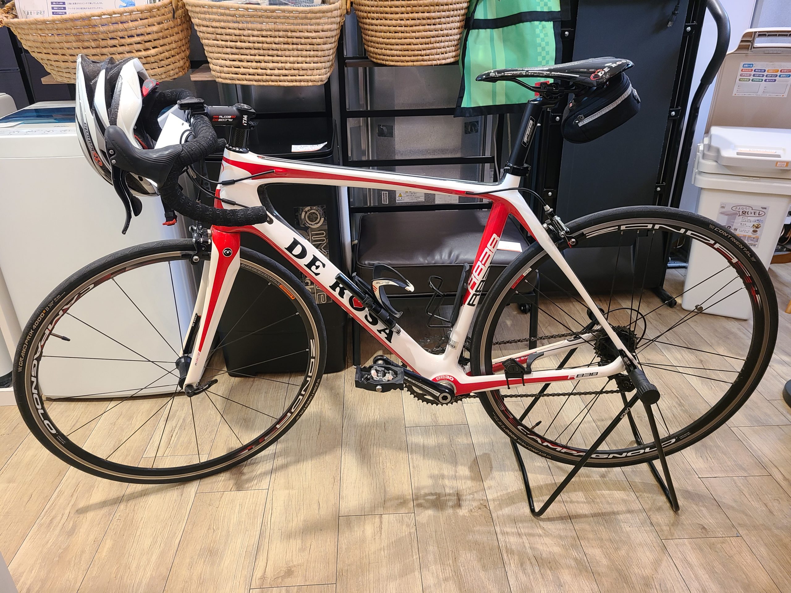 DEROSA / デローザ R838 ロードバイク WhiteRedCarbon 自転車 買取しま 
