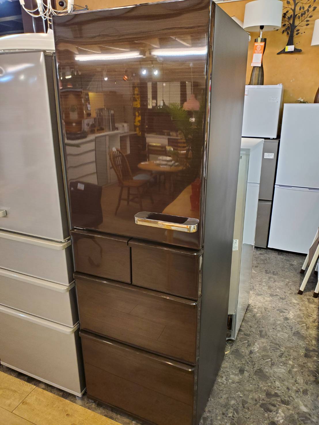 ☆AQUA アクア 415L 5ドア冷蔵庫 2018年製 左開き 旬鮮チルド  