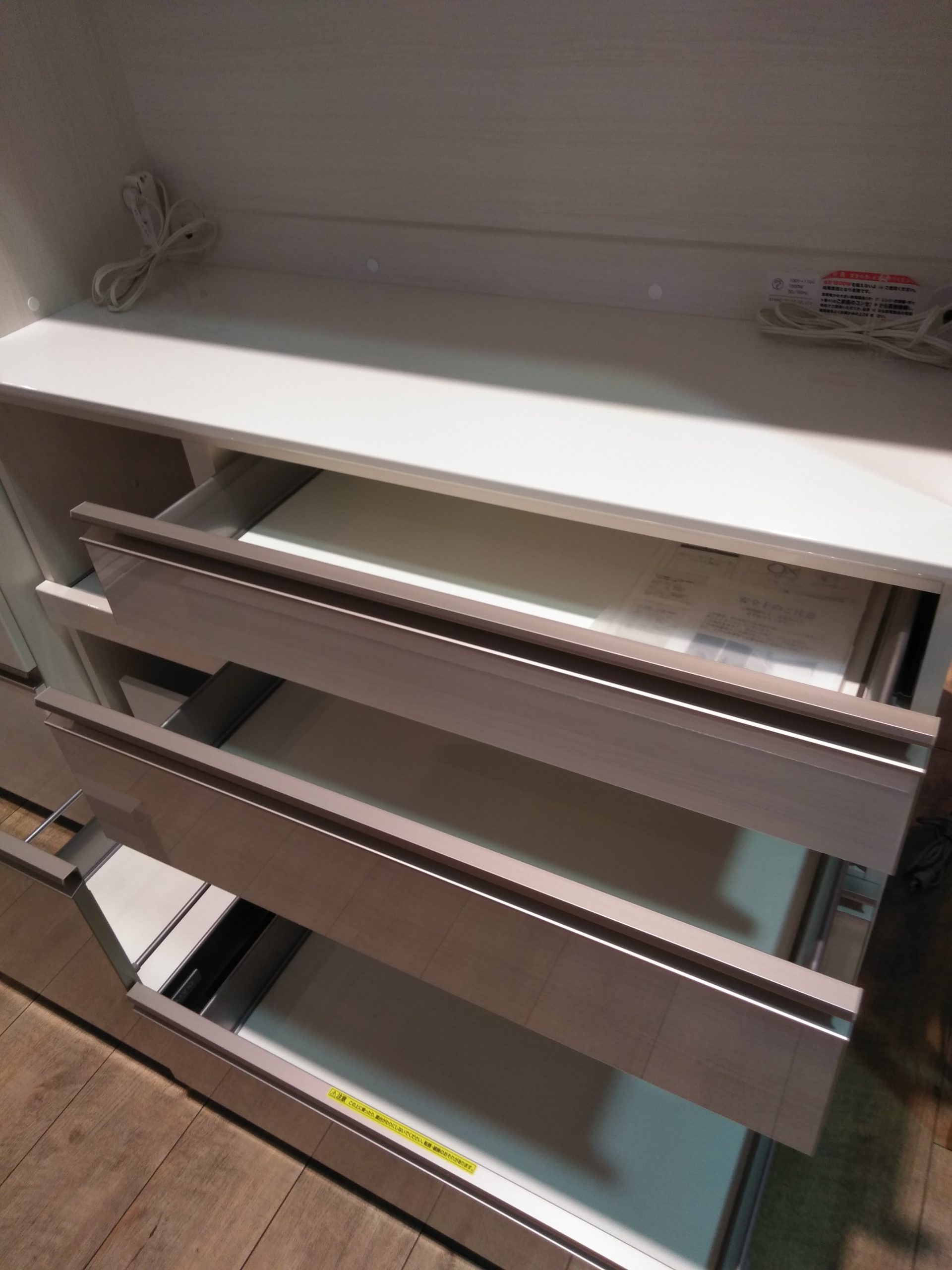 アヤノ　綾野製作所　キッチンボード　食器棚　ホワイト　110cm