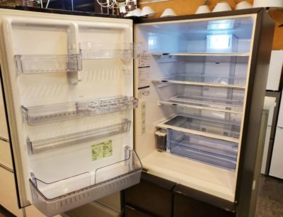 aqua　アクア　415L冷蔵庫　5ドア冷蔵庫　冷凍冷蔵庫　2018年　新しい　大型冷蔵庫　大きい冷蔵庫　片開き　グリップハンドル　ドアアラーム　チューブスタンド　節約ecoモード　AQR-SV42GL　大容量　保存　冷蔵室　野菜室　アイスルーム　冷凍室　製氷　ブラウンカラー　ブラウン　濃い茶色