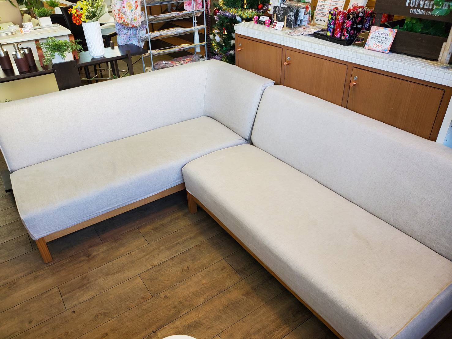 ☆ACTUS アクタス POTHOS ポトスシリーズ コーナーソファ 片アーム  