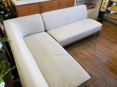 Actus　アクタス　Pothos　ポトス　コーナータイプ　L字タイプ　ソファ　大きめ　大きい　大型　L型ソファ　カバーリング　ホワイト　ベージュ　オフホワイト　硬め　沈まない　リビングダイニングソファ
