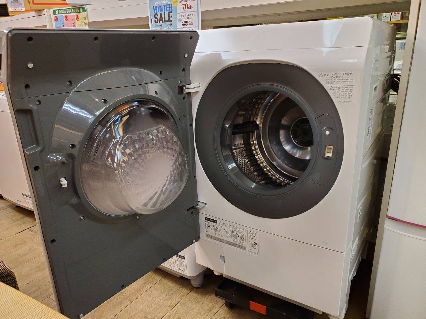 ☆SHARP シャープ 11/6㎏ ドラム式洗濯乾燥機 2018年製 ガラストップ 