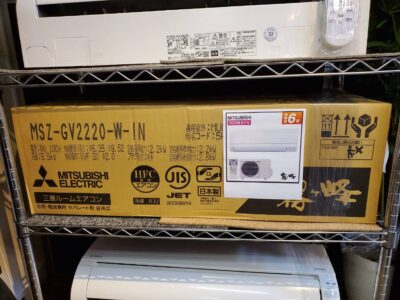 新品　未開封　MITSUBISHI　三菱　2.2kw　ルームエアコン　2020年モデル　霧ヶ峰　GVシリーズ　壁掛け　単相100V　6～9畳用　6畳　9畳　5畳　5～6畳　冷暖房　ピュアホワイト　エアコン　スマートフォン対応　