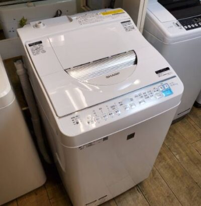 SHARP　シャープ　5.5/3.5㎏　洗濯乾燥機　2020年製　新しい　洗濯5.5㎏　乾燥3.5㎏　乾燥機能付き　洗濯機　タテ型　コンパクト　単身用　少人数用　2～3人　90分乾燥