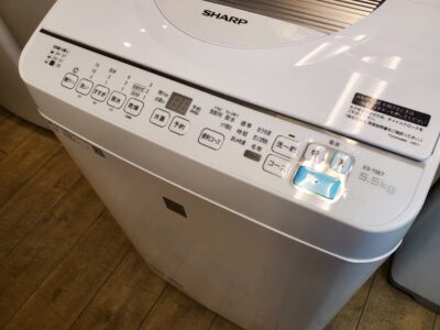 sharp　シャープ　5.5㎏洗濯機　3.5㎏乾燥機　5.5㎏3.5㎏洗濯乾燥機　洗乾　2020年　高年式　穴なし層　節水　少量　ほぐし運転　シワ取り　おしゃれ着　ガンコ汚れ　美品　キレイ　リサイクルショップ　再良市場　天白区　名東区　リサイクル　新古品　中古品　おススメ　お値打ち　買い時