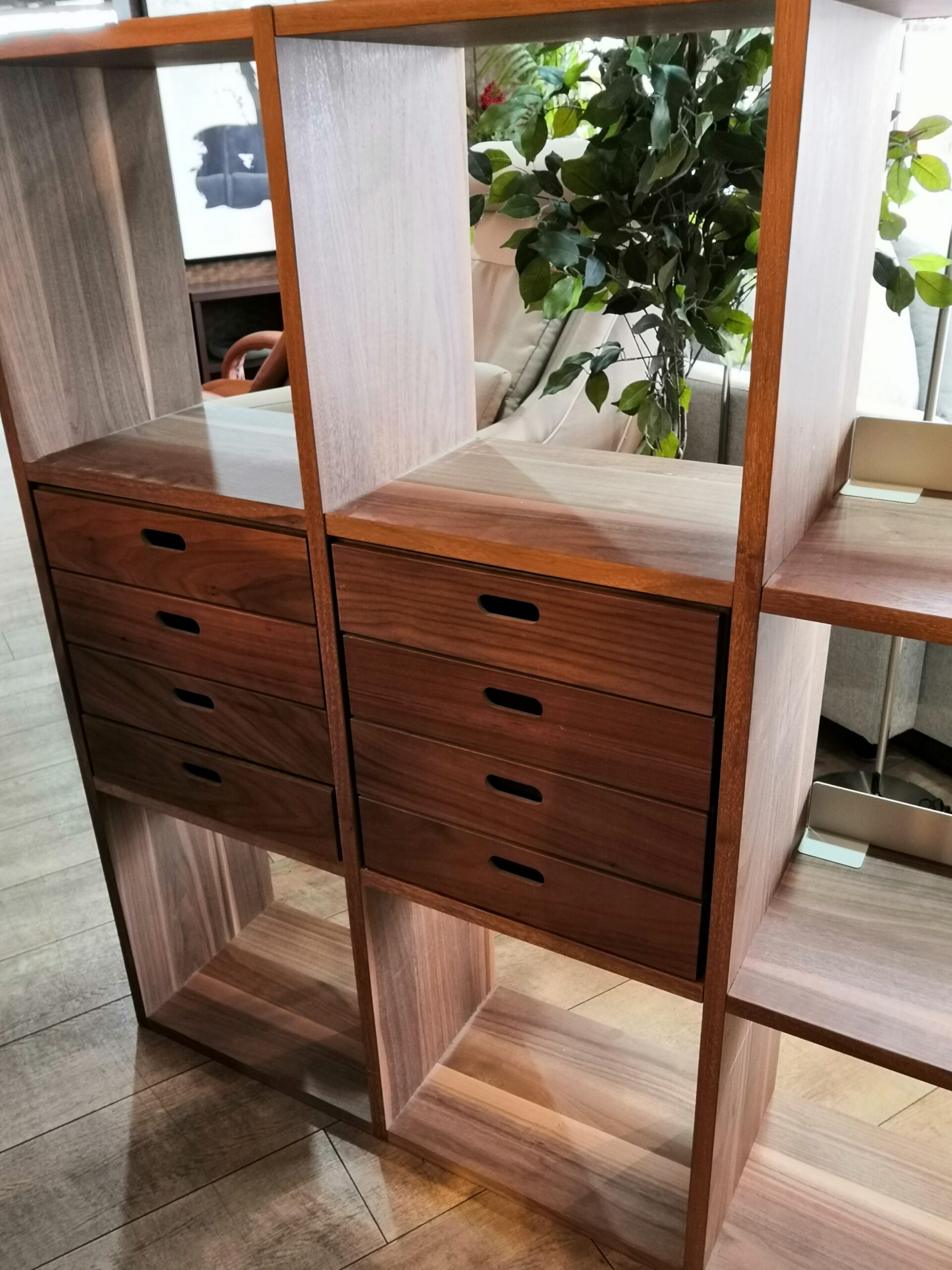 無印良品muji オープンシェルフ スタッキングシェルフ ウォールナット 