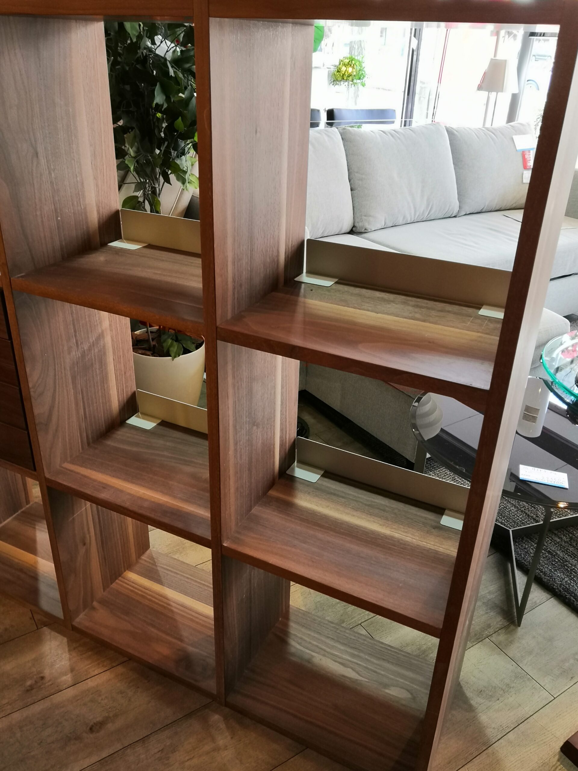 MUJI 無印良品 スタッキングシェルフ 1×5段 引出し付き ウォールナット 
