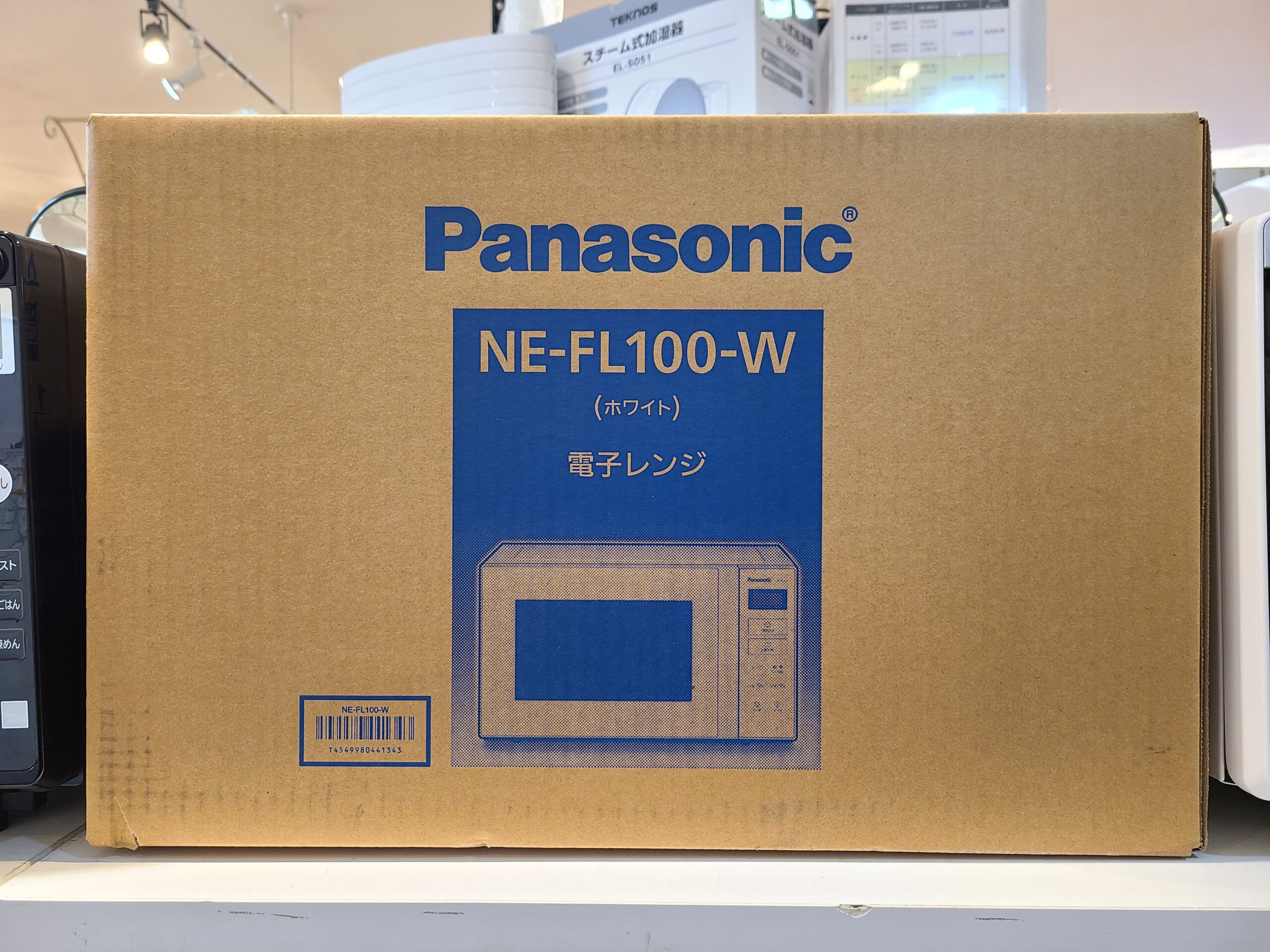 パナソニック電子レンジ NE-FL100-W 2021年製 Panasonicパナソニック