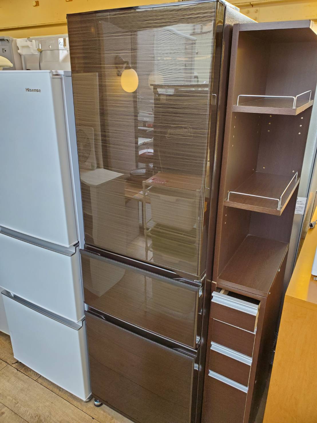 ☆MITSUBISHI 三菱 300L 3ドア冷蔵庫 2020年製 グロッシーブラウン 右開き 自動製氷機能付 冷蔵冷凍庫 買取しました☆