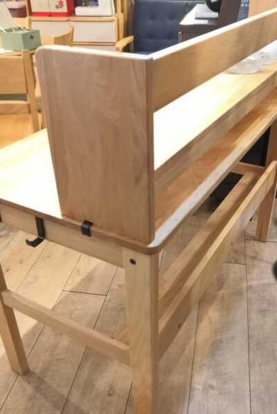 無印良品 MUJI オーク材 無垢材 勉強机 上棚付き デスク