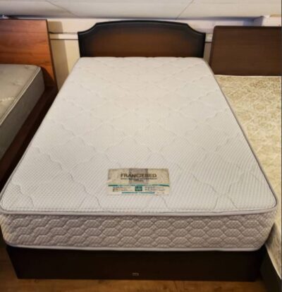 FRANCEBED　フランスベッド　SIMMONS　シモンズ　セミダブルベッド　セミダブルサイズ　ベッド　収納付き　ダブルデッキスプリング　2段重ね　硬め　腰痛対策　キングオフスプリング　Nラムサール　レトロ　高級　ホテルみたい　最高級　おススメ　寝返り　マルチラス　ダークブラウン　SD　SW　おススメ　フレーム　マット　セット