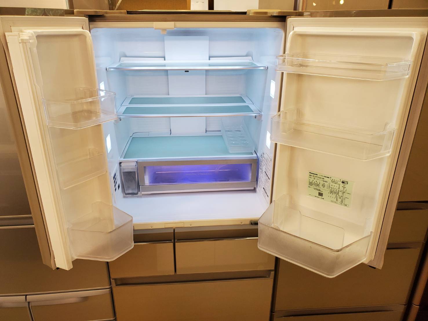 ５％割引で購入 ナショナル 自動製氷機能付き フレンチドア 6ドア冷凍冷蔵庫 大型 ノンフロン 冷蔵庫