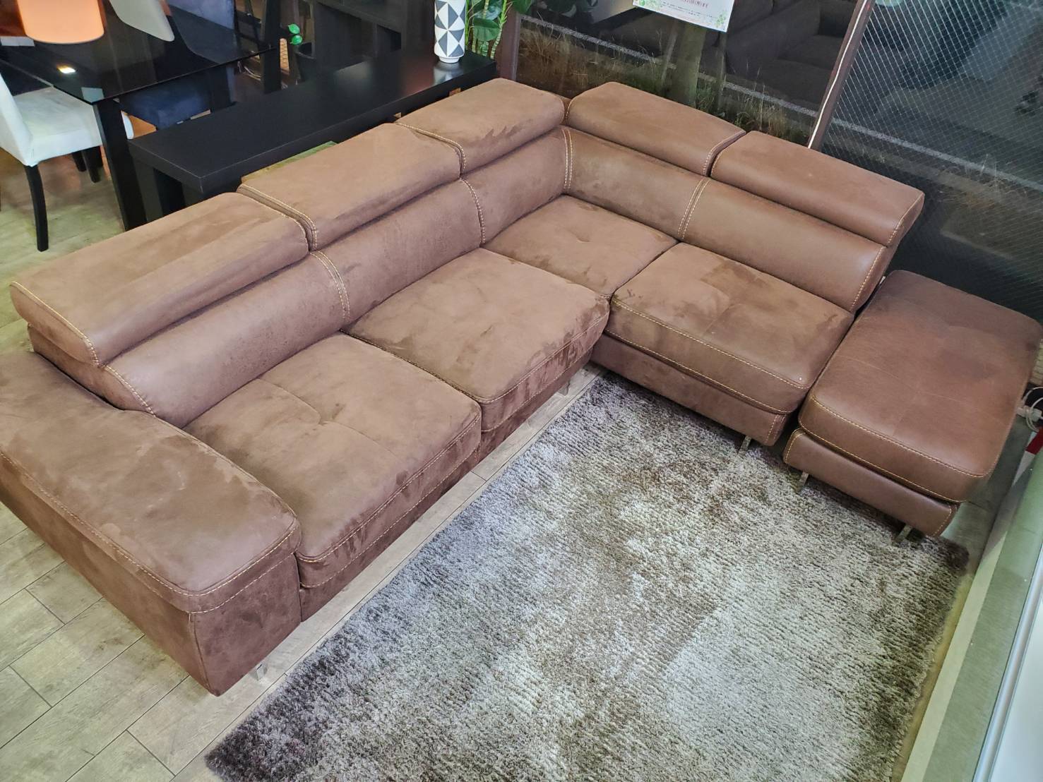 ☆関家具 RELAXFORM リラックスフォーム カウチソファ ROBUSTO ロブスト レザーテックス ヘッドギア オットマン付き コーナーソファ  買取しました☆ 愛知と岐阜のリサイクルショップ 再良市場